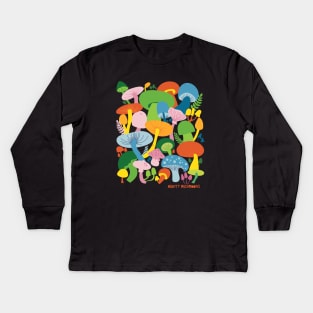 The Mighty Mushroom! Kids Long Sleeve T-Shirt